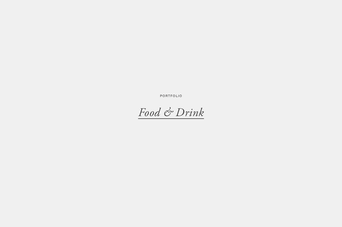 Food and Drink | Published Work